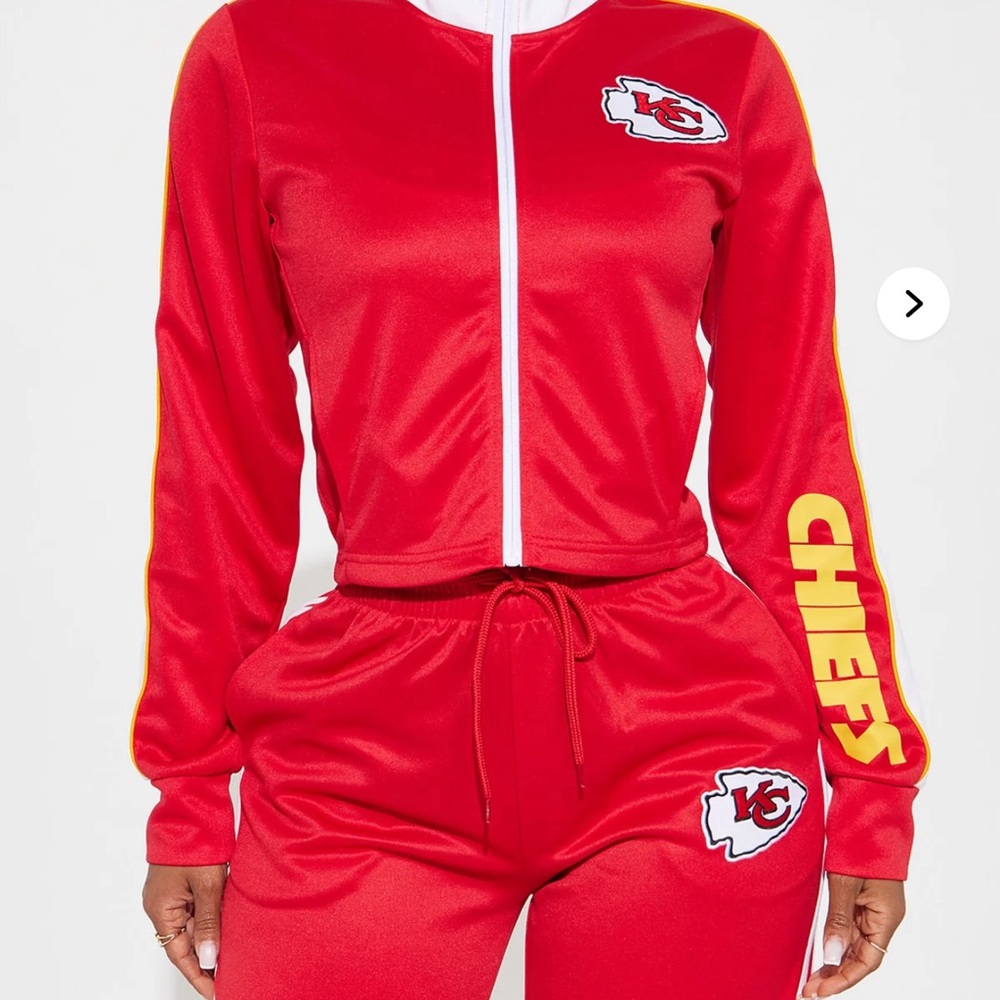 Fashion Nova Red Chiefs Jacket n pants